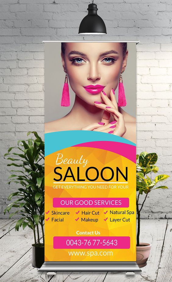Publicidad para un salón de belleza